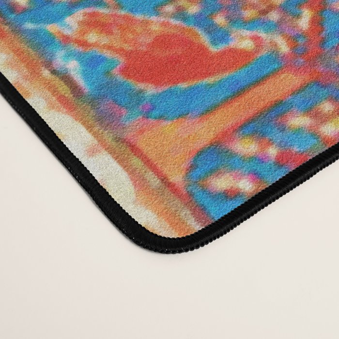 Antique Persian Garden Rug With Birds Print Desk Mat Gallery Image 4