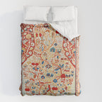 Antique Persian Garden Rug With Birds Print Duvet Cover Gallery Image 6