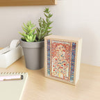 Antique Persian Garden Rug With Birds Print Mini Art Print Gallery Image 2