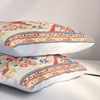 Antique Persian Garden Rug With Birds Print Pillow Sham Gallery Image 3