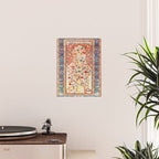 Antique Persian Garden Rug With Birds Print Poster Gallery Image 2