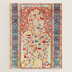 Antique Persian Garden Rug With Birds Print Jigsaw Puzzle Gallery Image 1