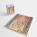 Antique Persian Garden Rug With Birds Print Jigsaw Puzzle Gallery Image 2