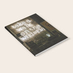 Hey Baby Take a Walk on the Wild Side -  70s Lou Reed quote street art neon retro typography Notebook Gallery Image 2