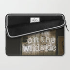 Hey Baby Take a Walk on the Wild Side -  70s Lou Reed quote street art neon retro typography Laptop Sleeve Gallery Image 2