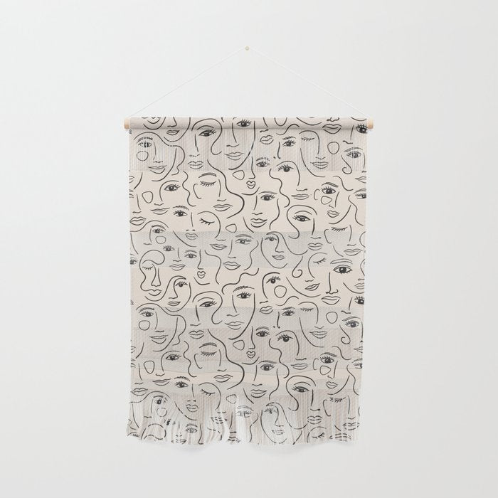 Abstract Faces Wall Hanging Gallery Image 1