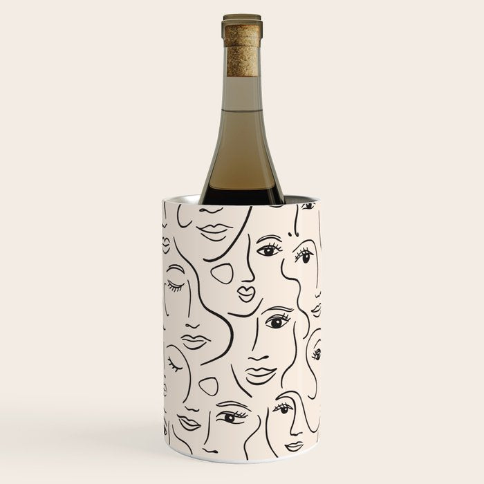 Abstract Faces Wine Chiller Gallery Image 1