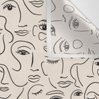 Abstract Faces Wall Tapestry Gallery Image 3