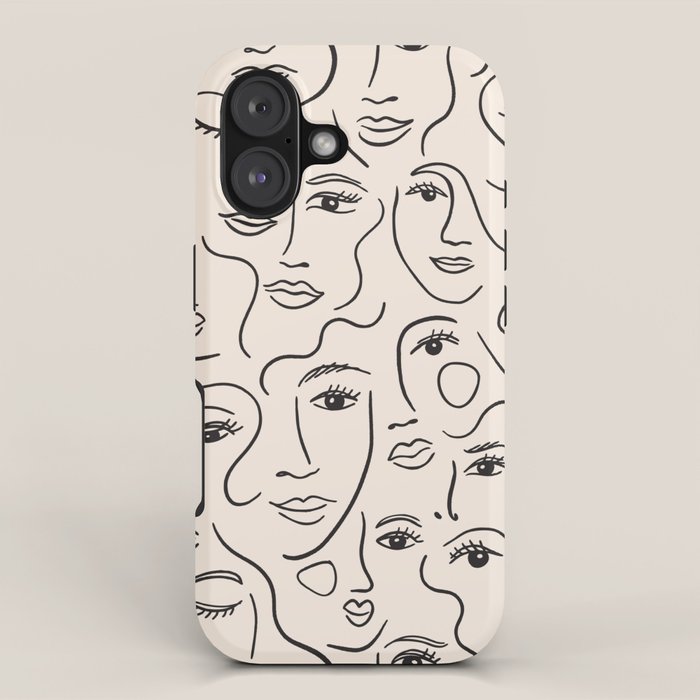 Abstract Faces iPhone Case Gallery Image 1