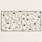 Abstract Faces Desk Mat Gallery Image 3
