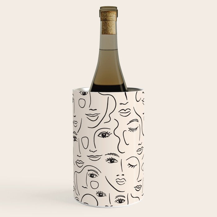 Abstract Faces Wine Chiller Gallery Image 2