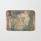 Antique 17th Century Romantic Mythological Garden Italian Tapestry Bath Mat Gallery Image 1