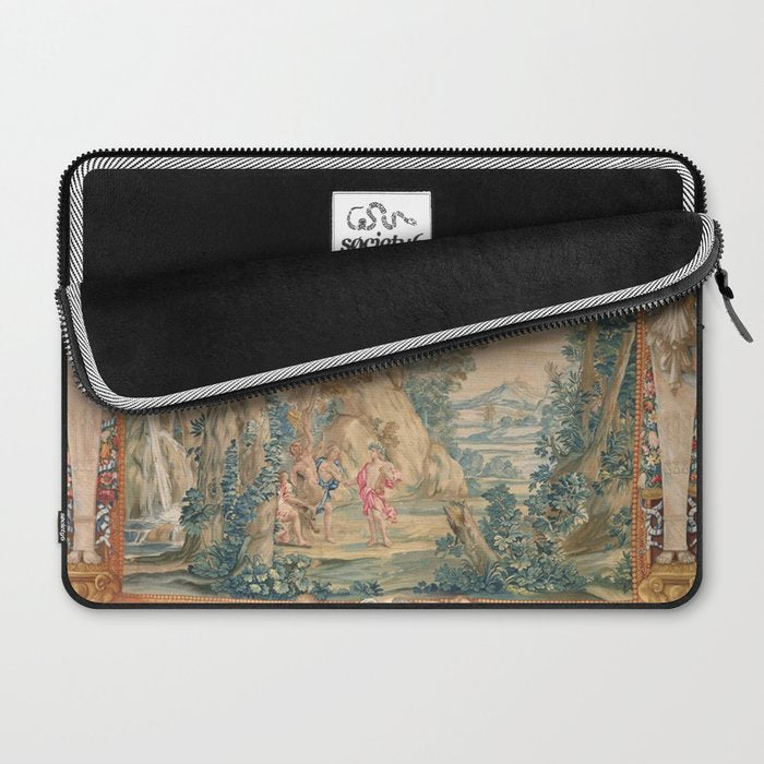 Antique 17th Century Romantic Mythological Garden Italian Tapestry Laptop Sleeve Gallery Image 2