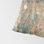 Antique 17th Century Romantic Mythological Garden Italian Tapestry Pillow Sham Gallery Image 4