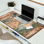 Antique 17th Century Romantic Mythological Garden Italian Tapestry Desk Mat Gallery Image 2