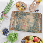 Antique 17th Century Romantic Mythological Garden Italian Tapestry Cutting Board Gallery Image 2