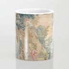 Antique 17th Century Romantic Mythological Garden Italian Tapestry Coffee Mug Gallery Image 4