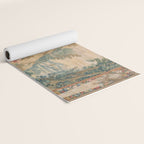 Antique 17th Century Romantic Mythological Garden Italian Tapestry Yoga Mat Gallery Image 2