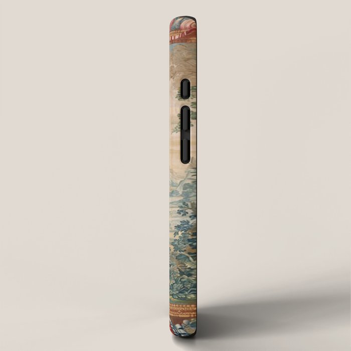 Antique 17th Century Romantic Mythological Garden Italian Tapestry iPhone Case Gallery Image 2