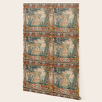 Antique 17th Century Romantic Mythological Garden Italian Tapestry Wallpaper Gallery Image 2