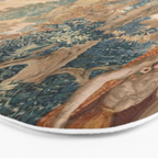 Antique 17th Century Romantic Mythological Garden Italian Tapestry Bath Mat Gallery Image 3