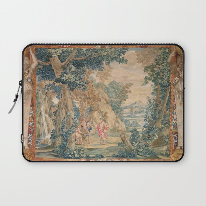 Antique 17th Century Romantic Mythological Garden Italian Tapestry Laptop Sleeve Gallery Image 1