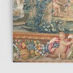 Antique 17th Century Romantic Mythological Garden Italian Tapestry Poster Gallery Image 3