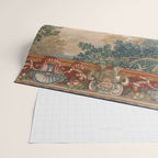 Antique 17th Century Romantic Mythological Garden Italian Tapestry Wrapping Paper Gallery Image 2