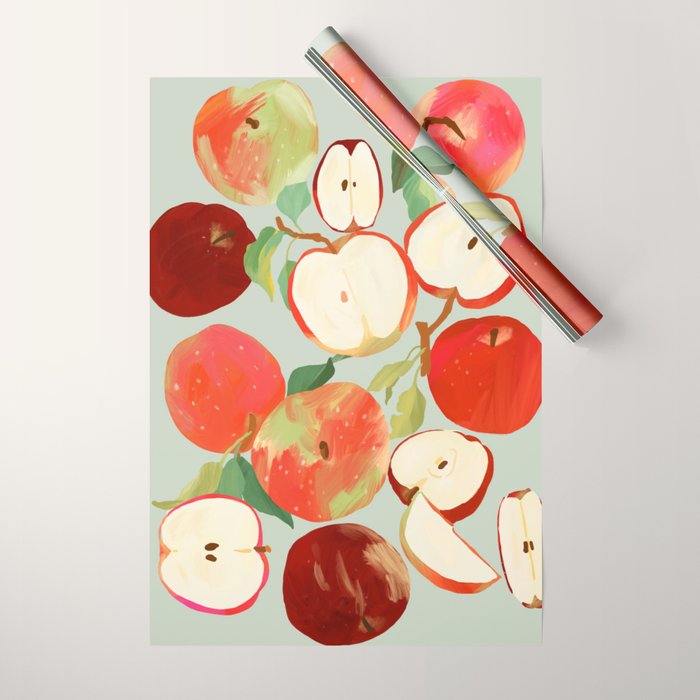 Fresh Apples Wrapping Paper Gallery Image 1