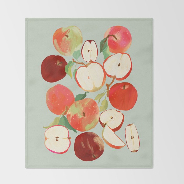 Fresh Apples Throw Blanket Gallery Image 2