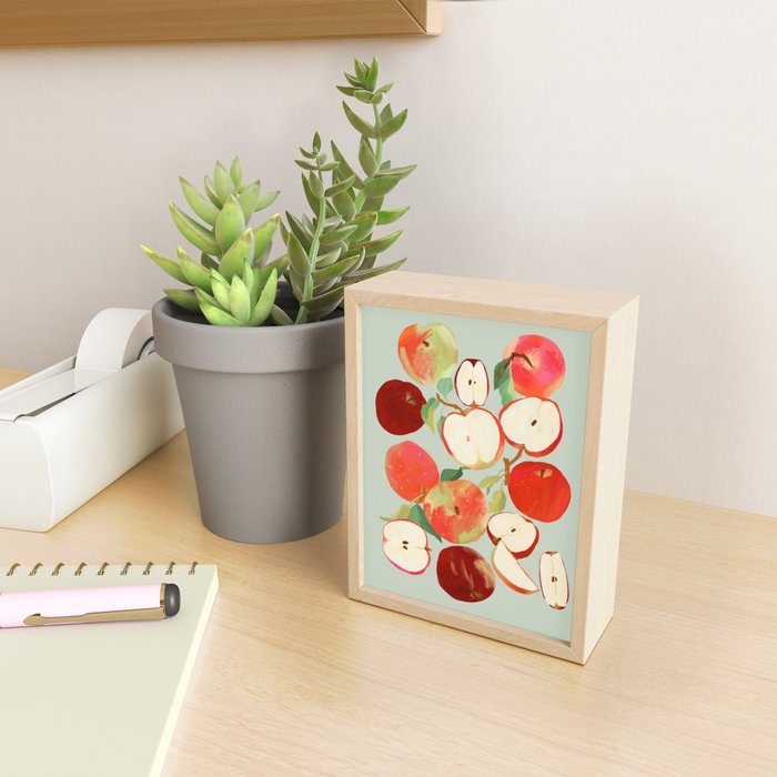 Fresh Apples Mini Art Print Gallery Image 2