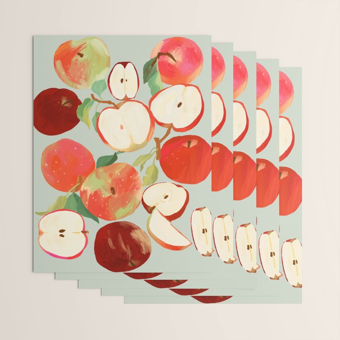 Fresh Apples Wrapping Paper Gallery Image 3