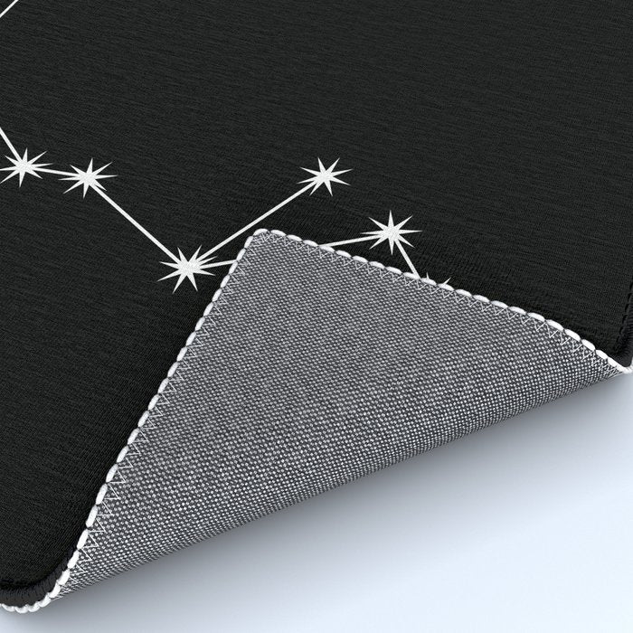 Sagittarius Zodiac Star Constellation Line Art Black Rug Gallery Image 4