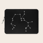 Sagittarius Zodiac Star Constellation Line Art Black Laptop Sleeve Gallery Image 1