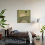 Abstract Geometric 6 Wood Wall Art Gallery Image 2