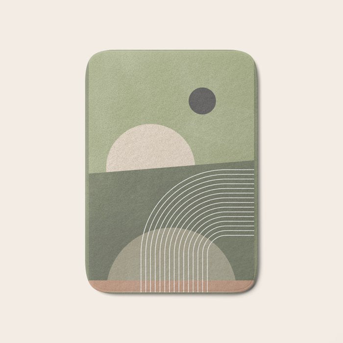 Abstract Geometric 6 Bath Mat Gallery Image 1