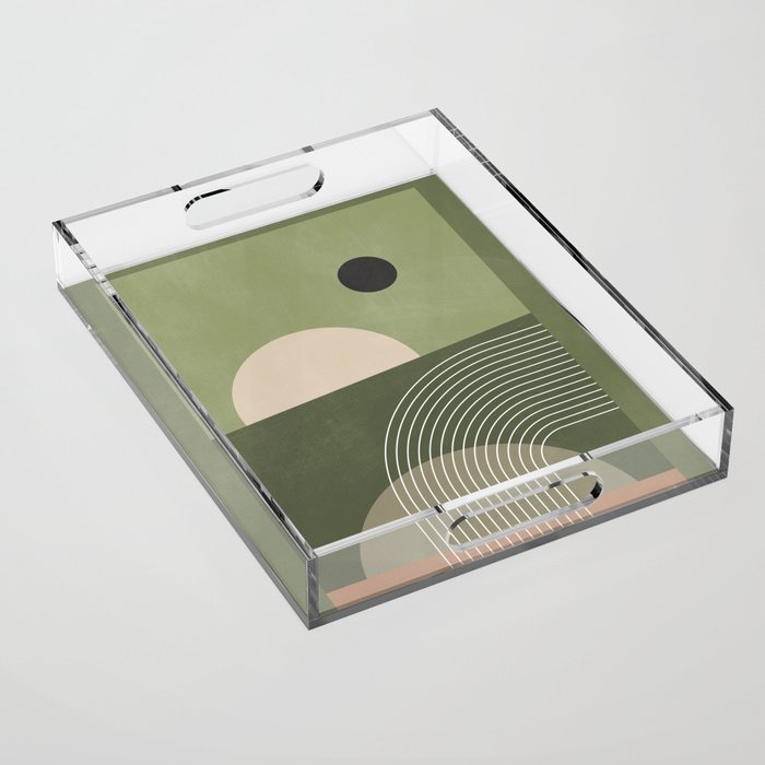 Abstract Geometric 6 Acrylic Tray Gallery Image 1