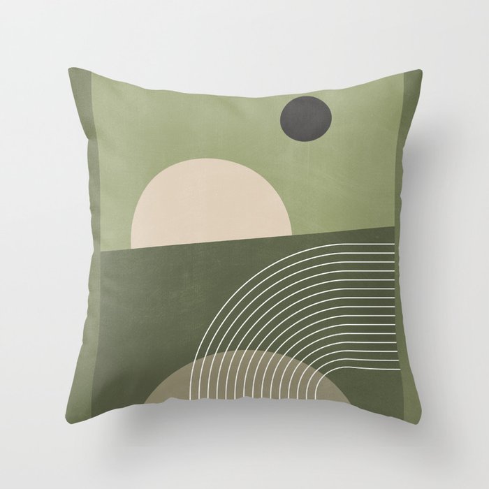 Abstract Geometric 6 Throw Pillow Gallery Image 1