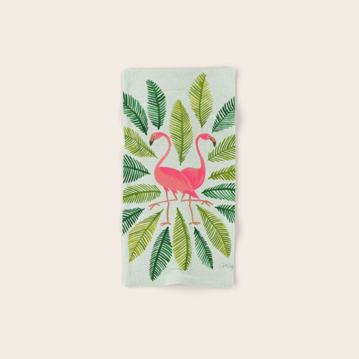 Flamingos Bath Towel Gallery Image 1