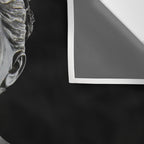 The Girl With Stars In Her Eyes (On Black) Wall Tapestry Gallery Image 3