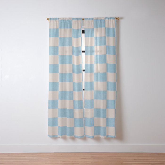 CHECKER - 001 - Iceberg Window Curtain Gallery Image 2