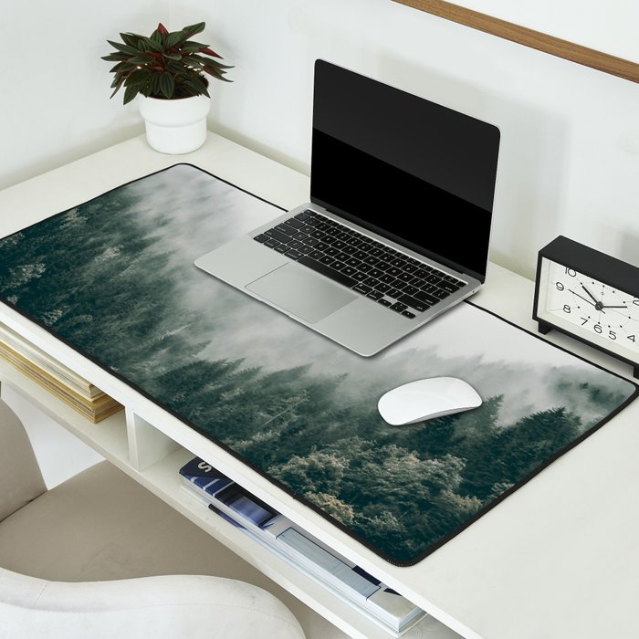 Foggy Forest 3 Desk Mat Gallery Image 2