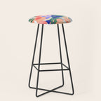 Abstract Fruits and Leaves / Modern Summer Stool Gallery Image 1