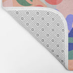 Abstract Fruits and Leaves / Modern Summer Bath Mat Gallery Image 2