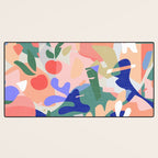 Abstract Fruits and Leaves / Modern Summer Desk Mat Gallery Image 3