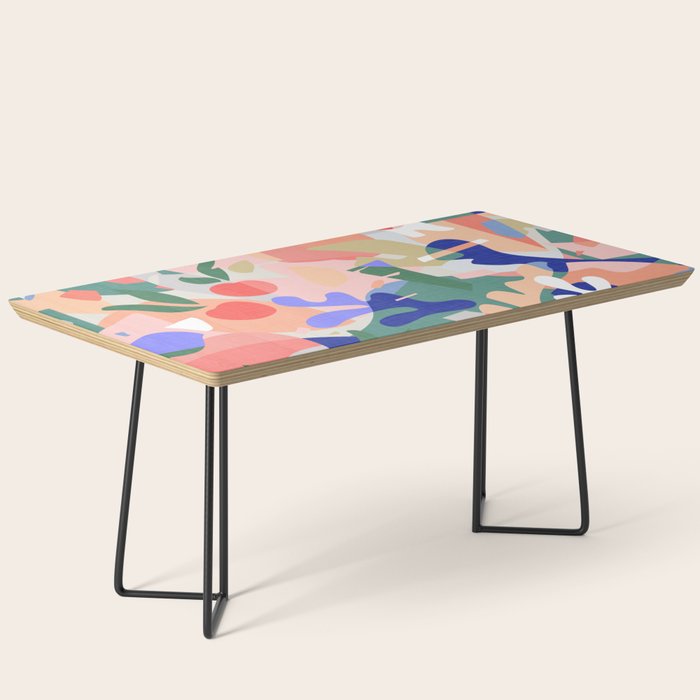 Abstract Fruits and Leaves / Modern Summer Coffee Table Gallery Image 1