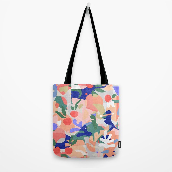 Abstract Fruits and Leaves / Modern Summer Tote Bag Gallery Image 2