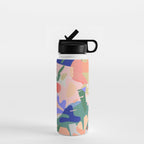 Abstract Fruits and Leaves / Modern Summer Water Bottle Gallery Image 1
