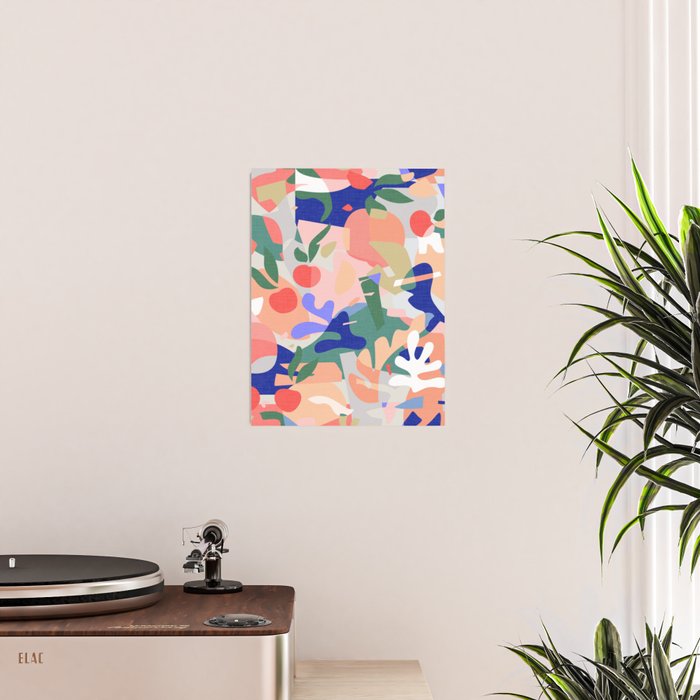 Abstract Fruits and Leaves / Modern Summer Poster Gallery Image 2