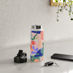 Abstract Fruits and Leaves / Modern Summer Water Bottle Gallery Image 5